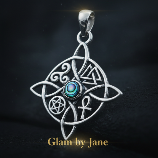 Pendentif Argent Nouer Sorcière Abalone