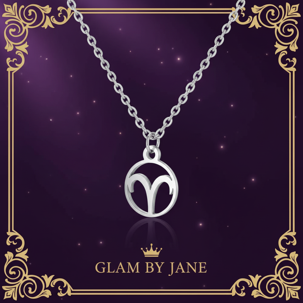 Collier Pendentif Zodiaque | Acier Inoxydable Argenté