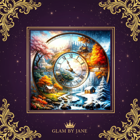 Kit Peinture Diamant 5D – Horloge des Saisons