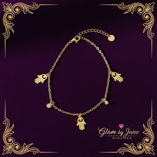 Bracelet main de Fatma en acier inoxydable