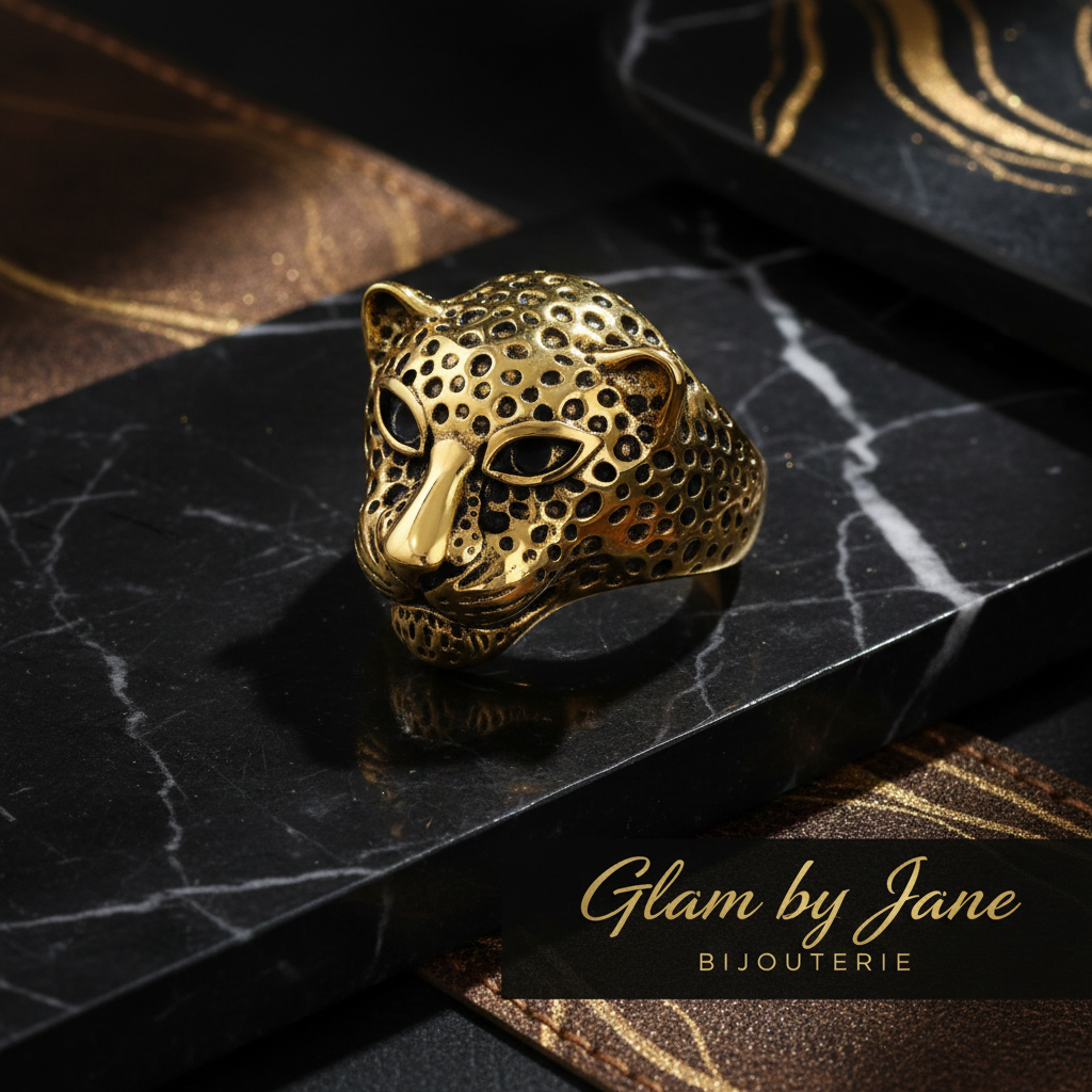 Chevalière homme Jaguar acier inoxydable