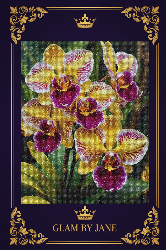 Kit Diamond Painting 5D motif Orchidée