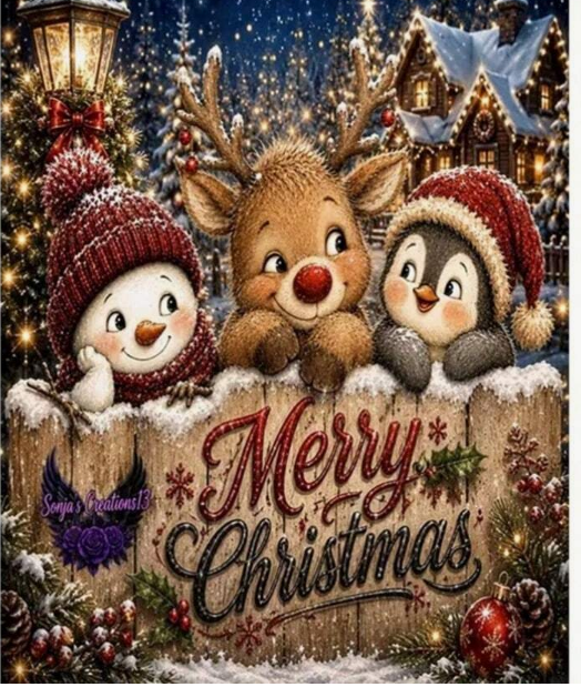 Diamond Painting Noël – Trio enchanté