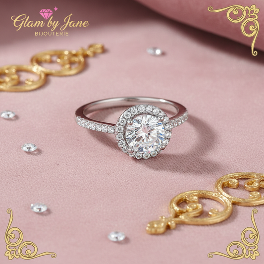 Bague argent 925 réglable ornée de zirconiums Isadora