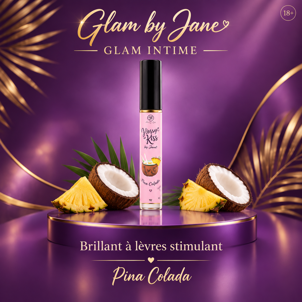 Montage Glam by Jane Glam Intime du gloss stimulant Pina Colada