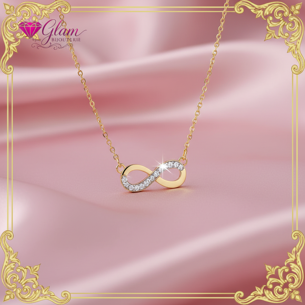 Collier infini en acier inoxydable