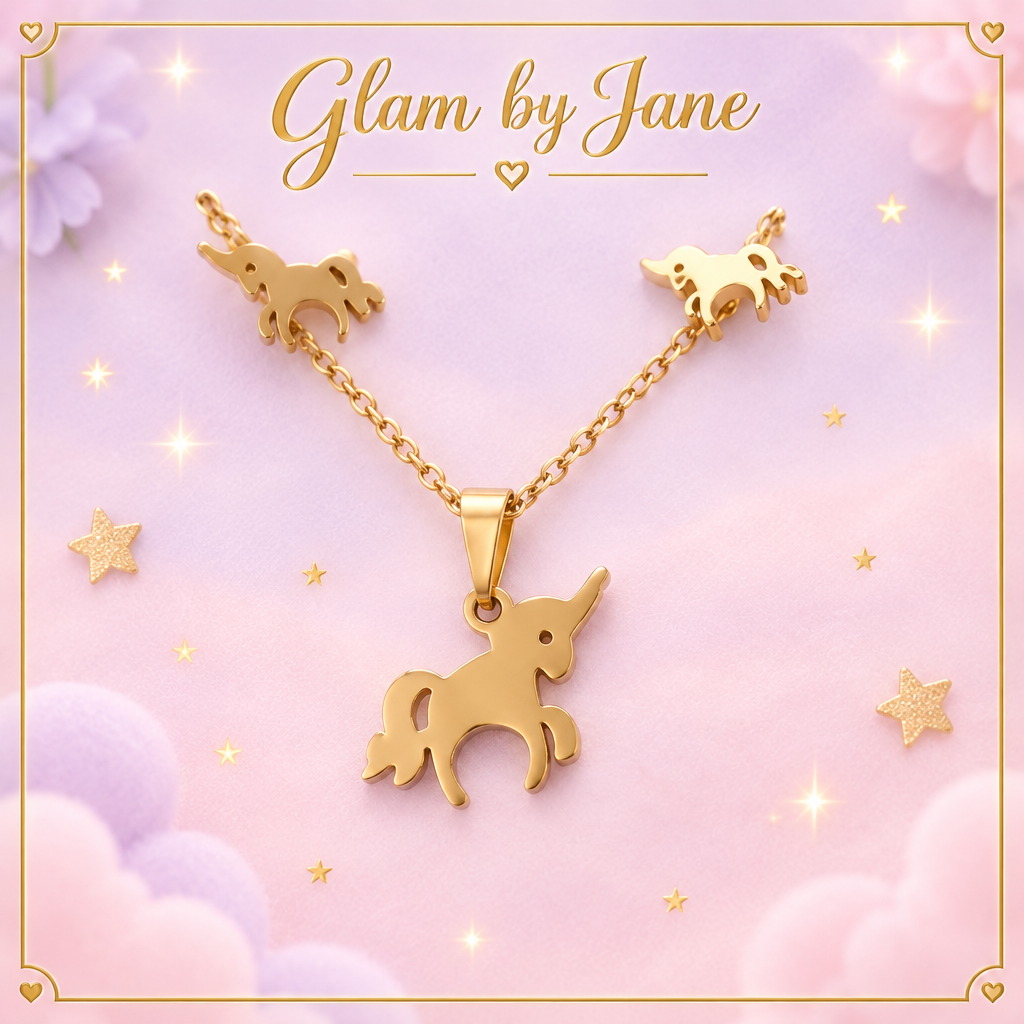 Parure enfant éléphant dorée Glam by Jane
