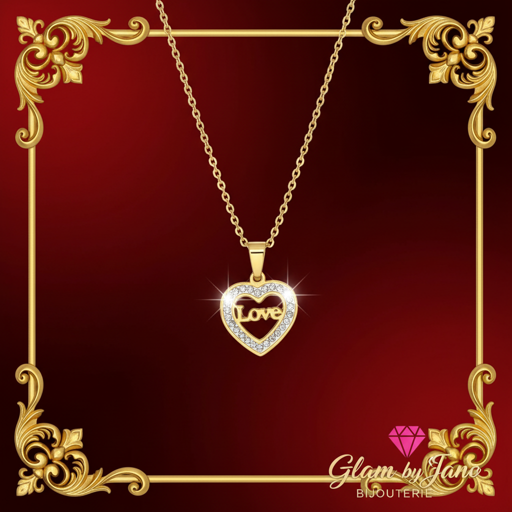 Collier love en acier inoxydable