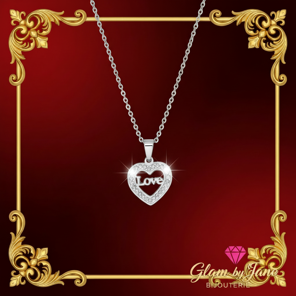 Collier love en acier inoxydable