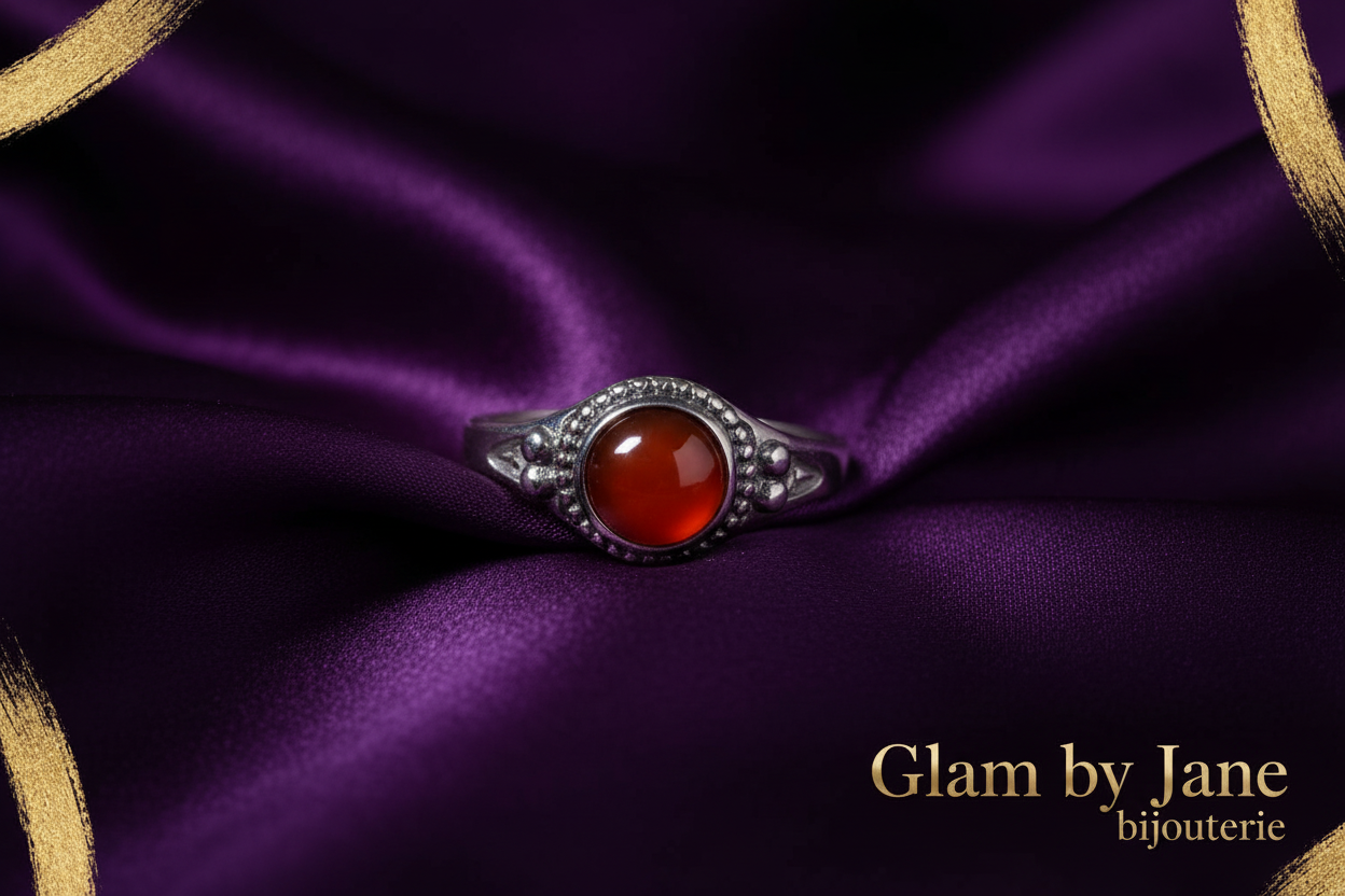Bague en laiton & pierre naturelle