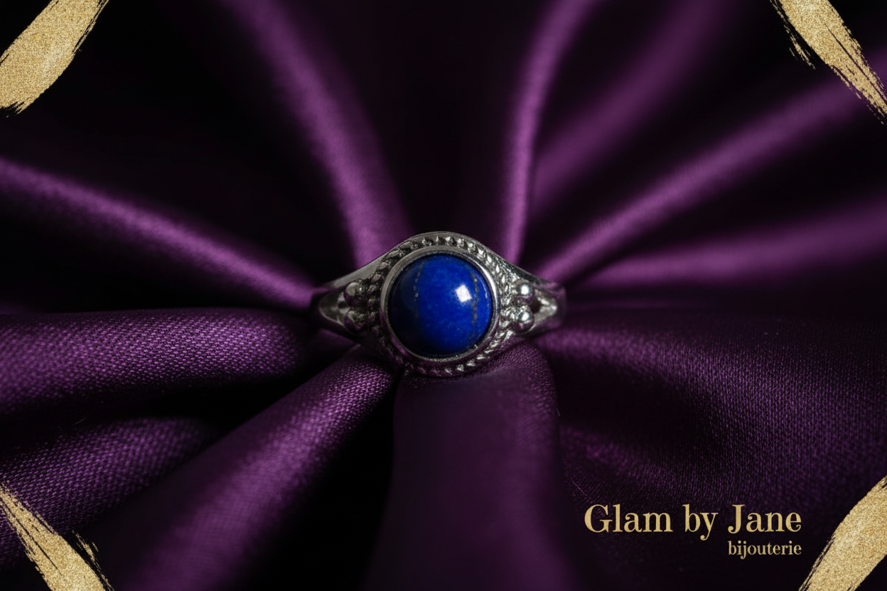 Bague en laiton & pierre naturelle