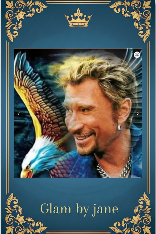 Johnny Hallyday et l'aigle