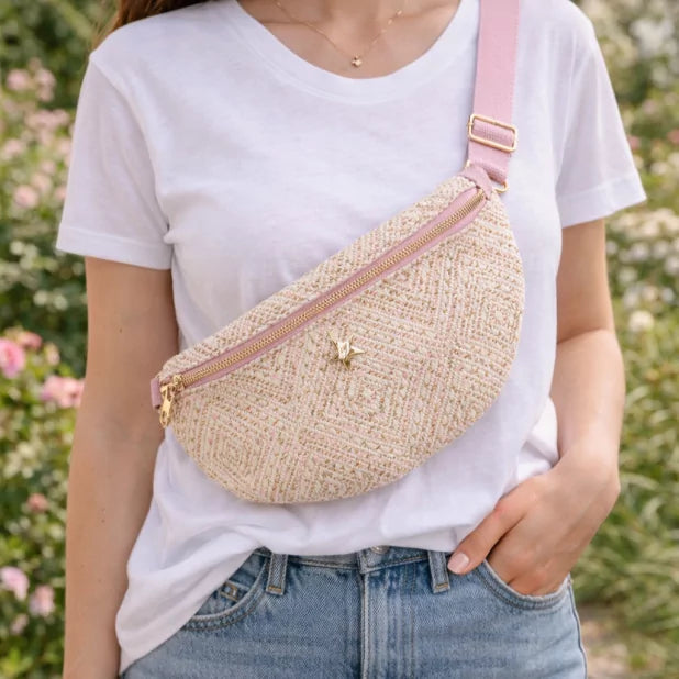 Sac banane zippé avec étoile dorée