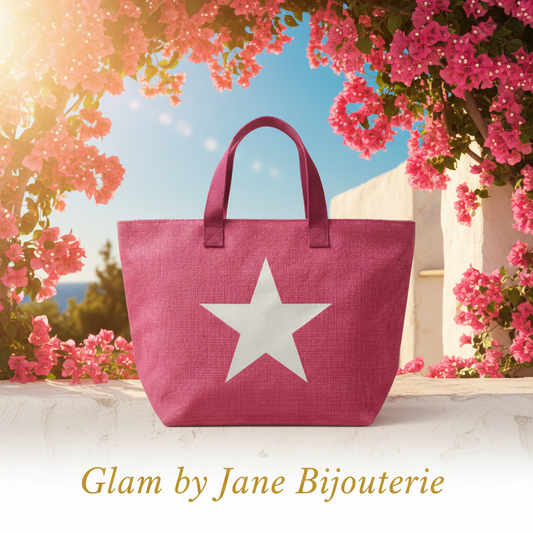 Grand Sac de Plage Motif Étoile