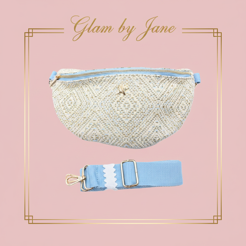 Sac banane zippé avec étoile dorée